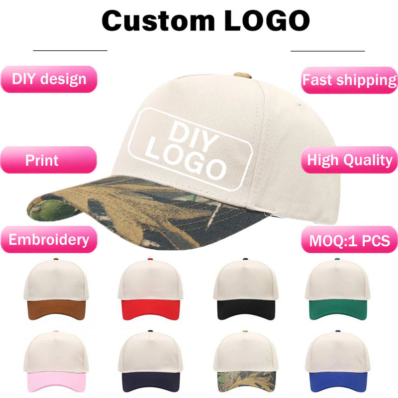 Dad Hat Cotton - Two Tone Structured 5 Panel Baseball