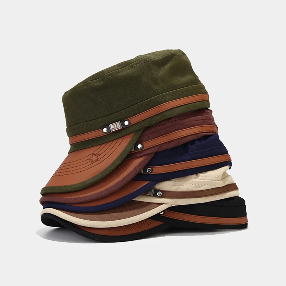 Snapback Hat Flat - Casual Cadet Hat Man Flat Top