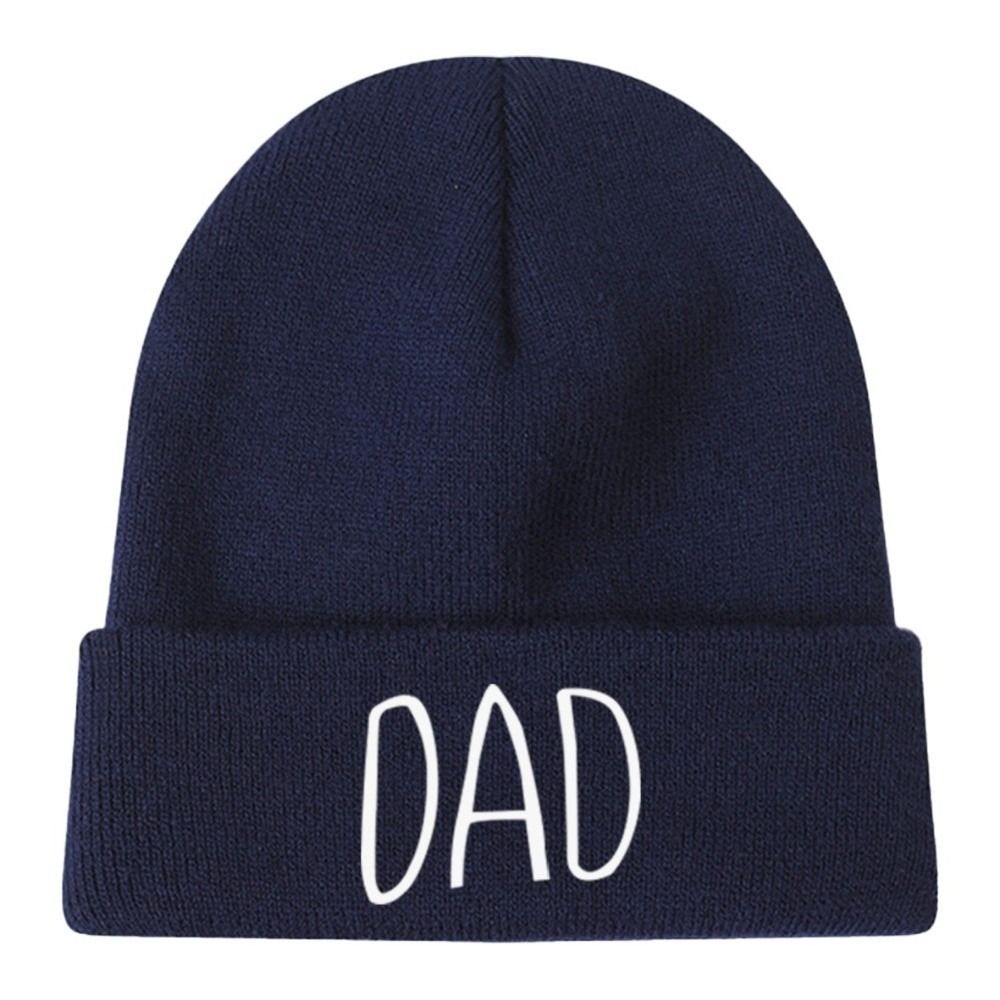 Beanie Cuffed Knit - Stretch Cuffed MOM DAD Knit Beanie