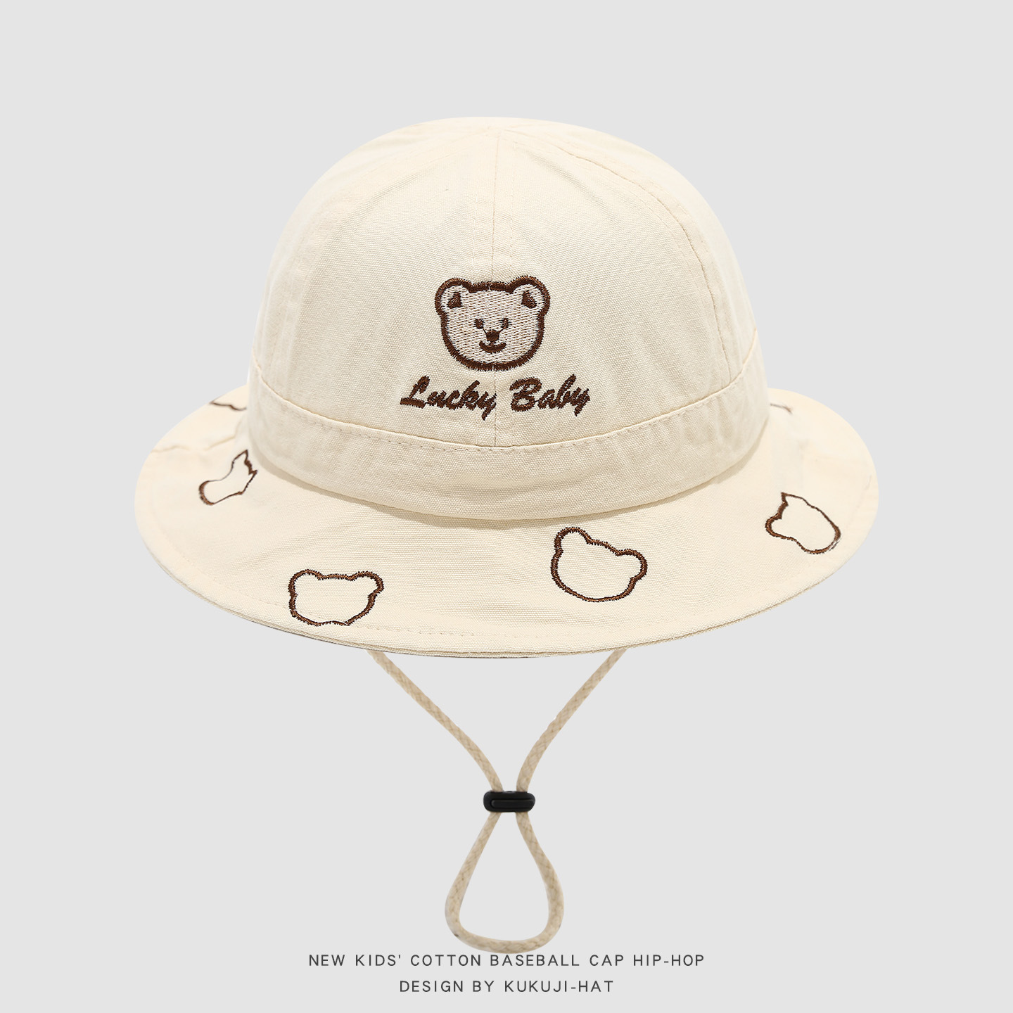 2026 Cute Cartoon Bear Baby Bu - Bucket Hat Cotton review and price