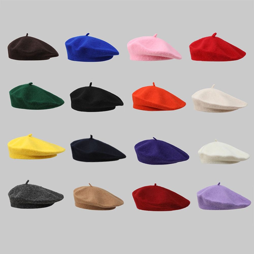 Autumn Lady Winter Warm Wool B - Beret French Wool review and price