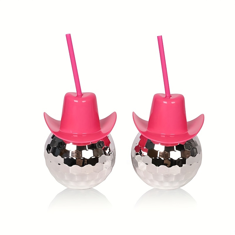 Disco Ball Cowboy Hat Tumbler  - Cowboy Hat Straw review and price