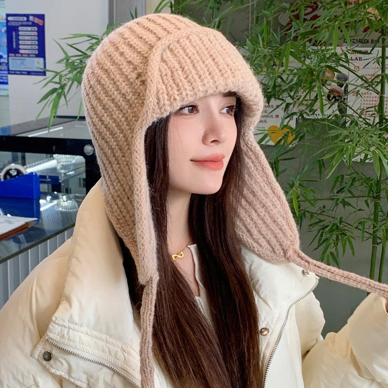 Autumn Winter Knit Earflap Bea - Trapper Hat Ear Flap review and price