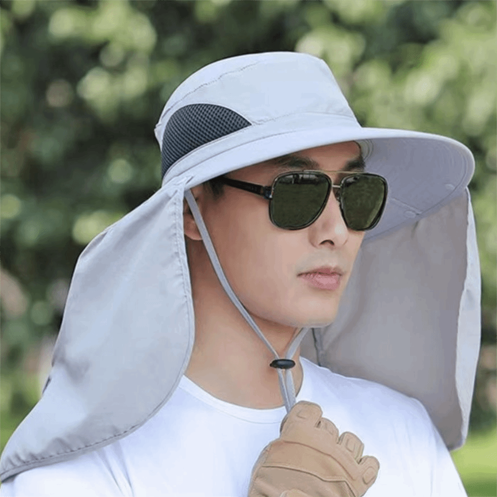 Casual Cloth Men Sun Hat Neck  - Visor Sun Hat review and price