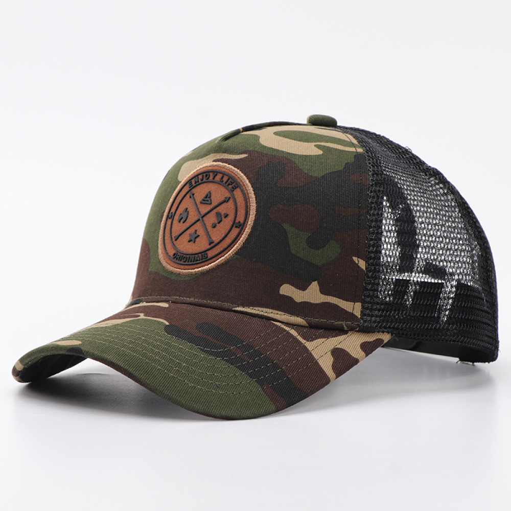 Casual Camo Patchwork Mesh Cap - Trucker Cap Mesh review and price