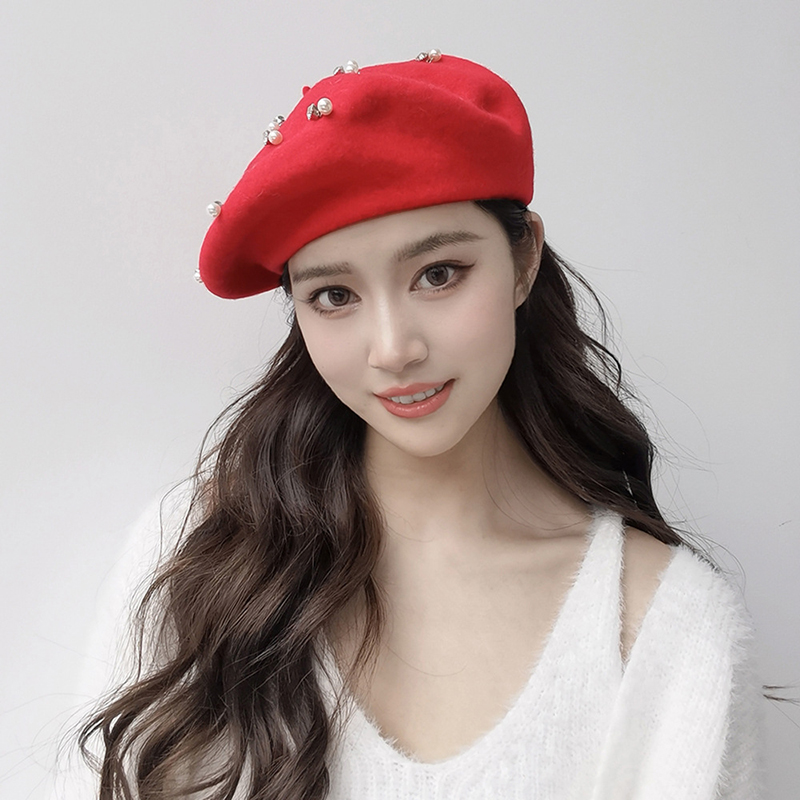 Trendy Winter Wool Beret Pearl - Beret French Wool review and price