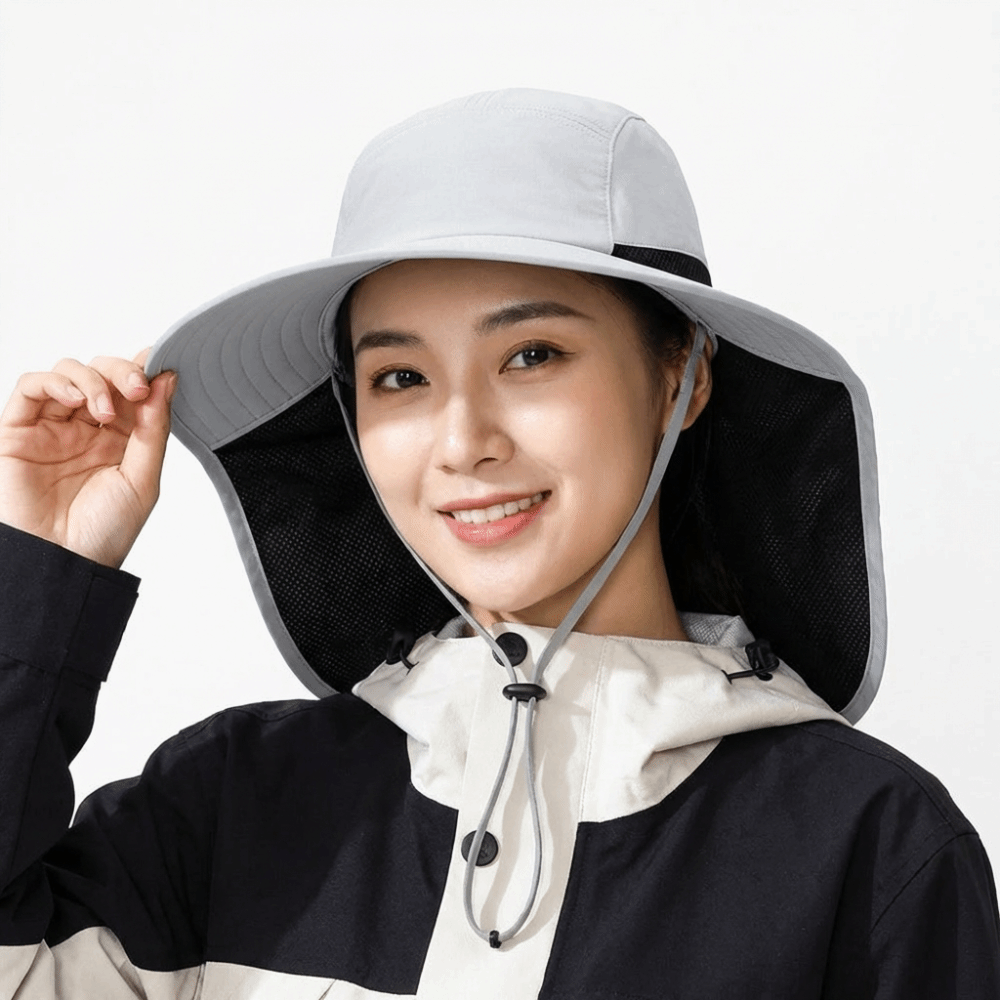Simple Wide Brim Outdoor Sun H - Bucket Hat Cotton review and price