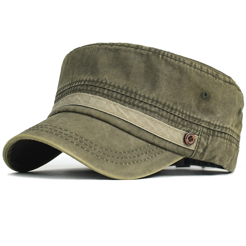 Washed Cotton Cap Men Casual U - Snapback Hat Flat review and price