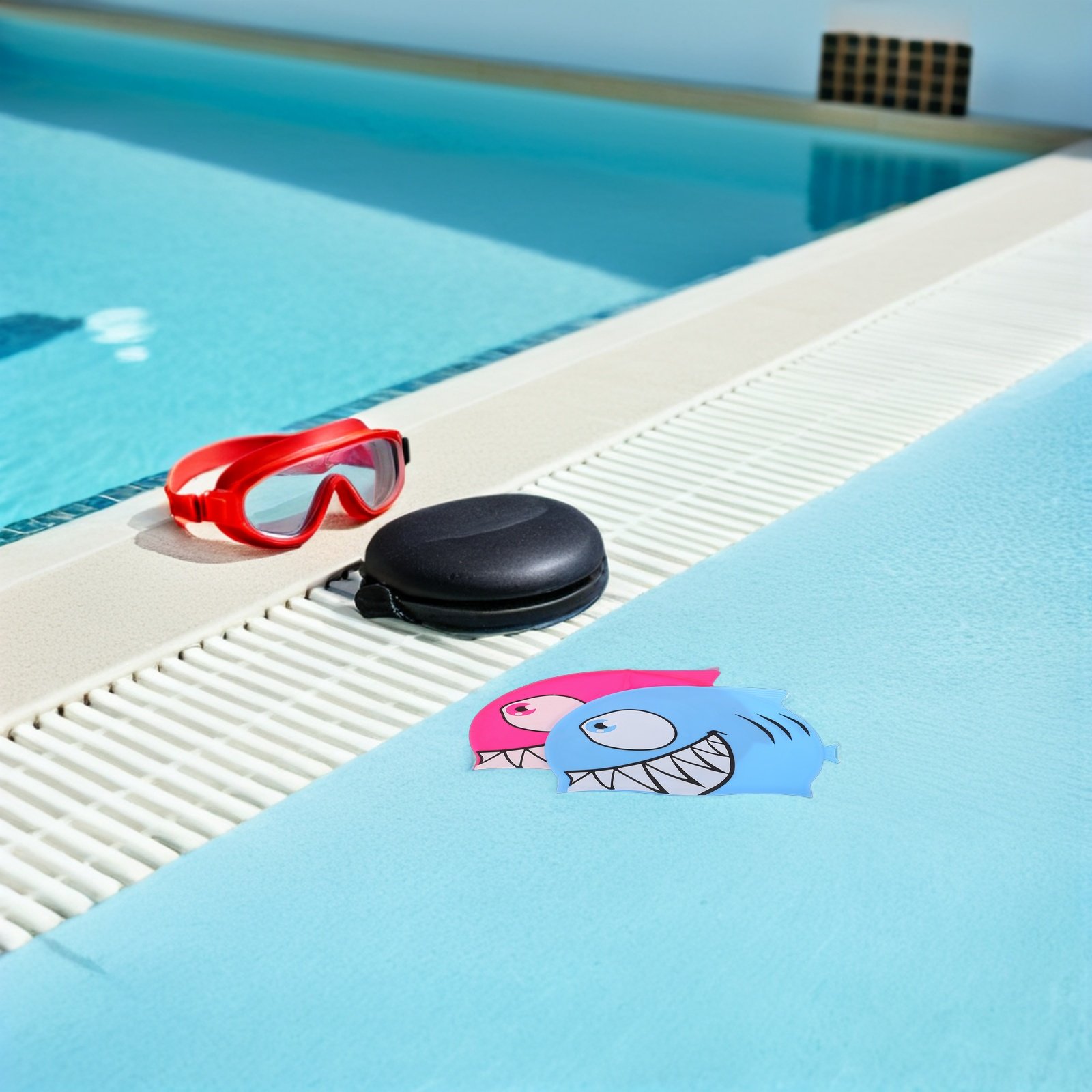2Pcs Children Silicone Swim Ca - Swim Hat Silicone review and price