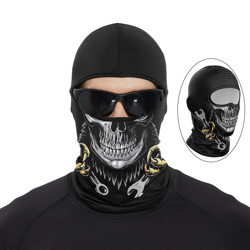 Funny Ape Mouth Skull Balaclav - Skull Cap Helmet Liner review and price