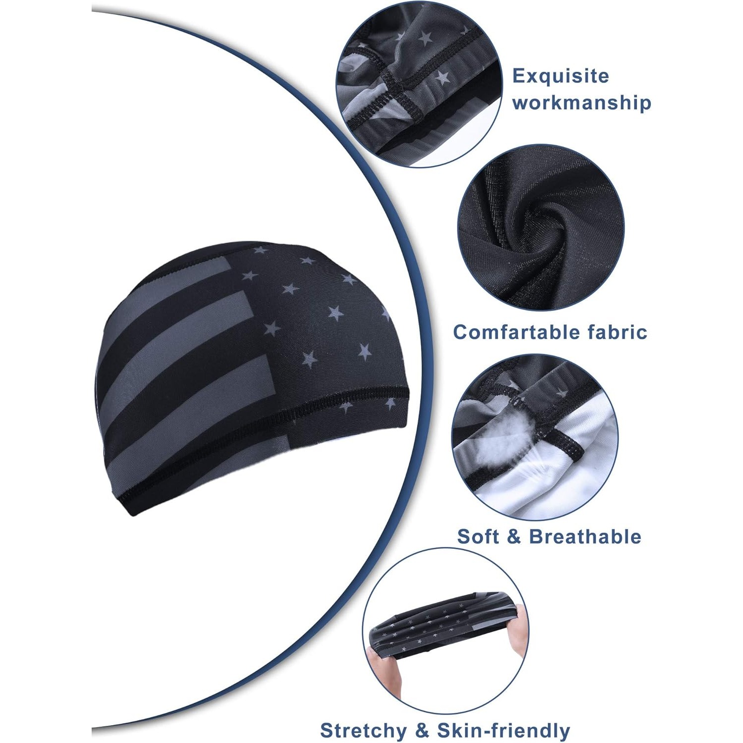 4x US Flag Skull Cap Helmet Li - Skull Cap Helmet Liner review and price